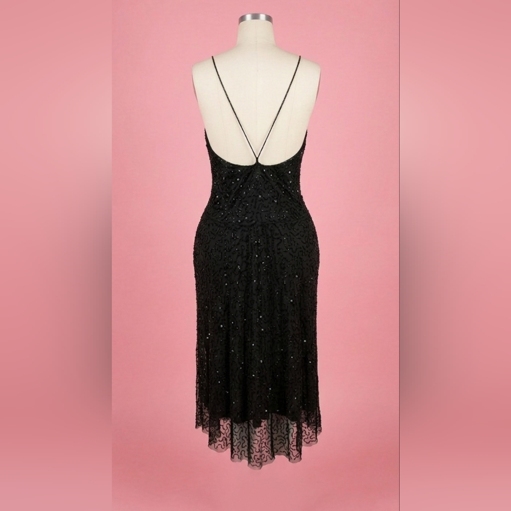 Zara Black Lace Backless Dress